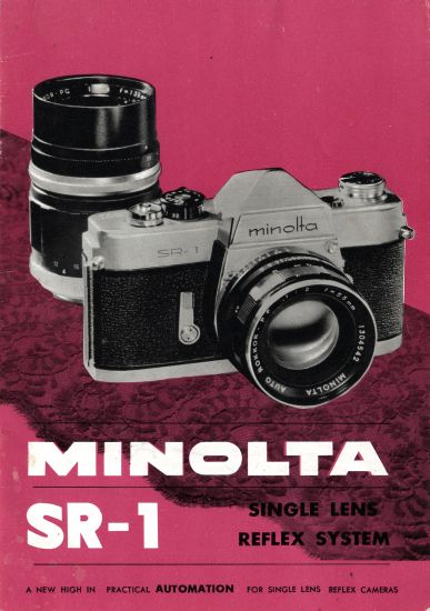 Minolta SR-1 Camera Brochure